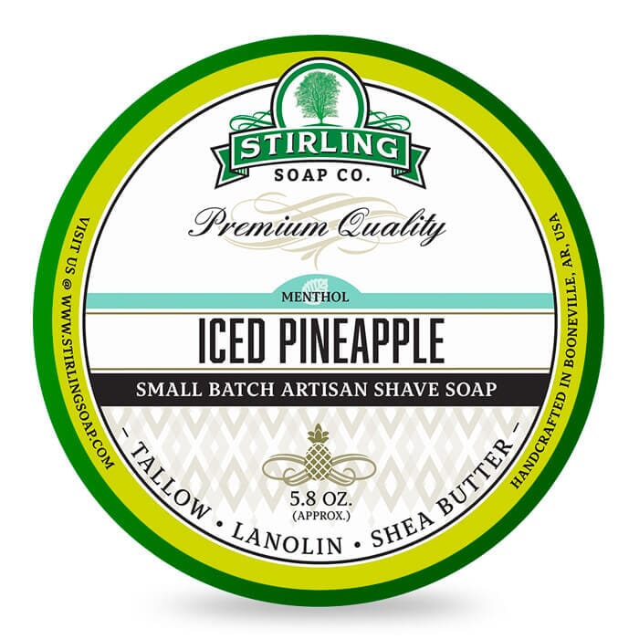 Stirling Soap Company shaving cream iced pineapple 170ml