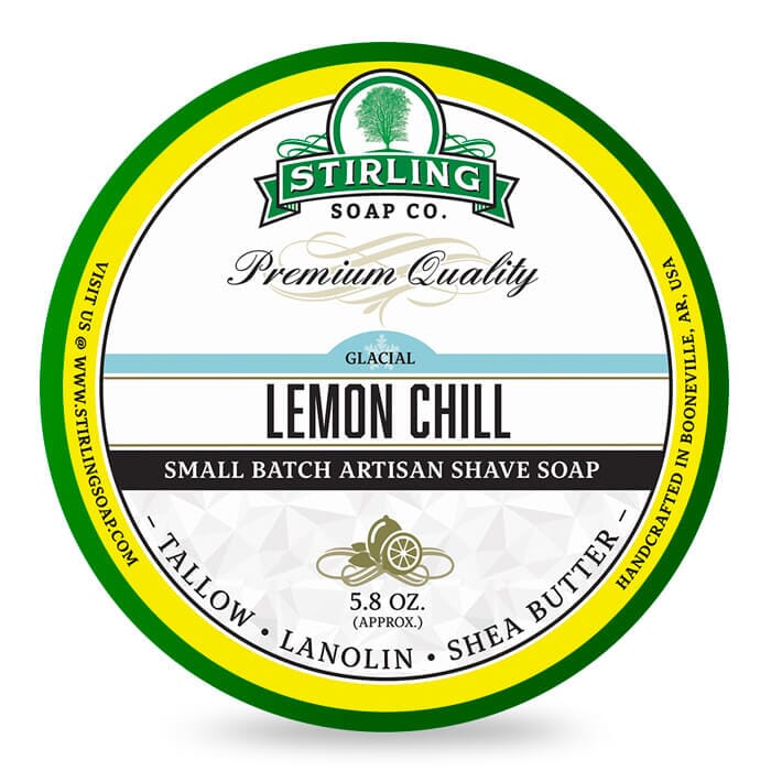 Stirling Soap Company shaving cream glacial lemon chill 170ml