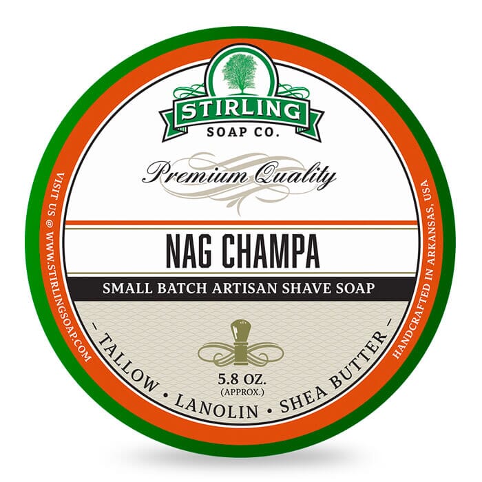 Stirling Soap Company shaving cream nag champa 170ml