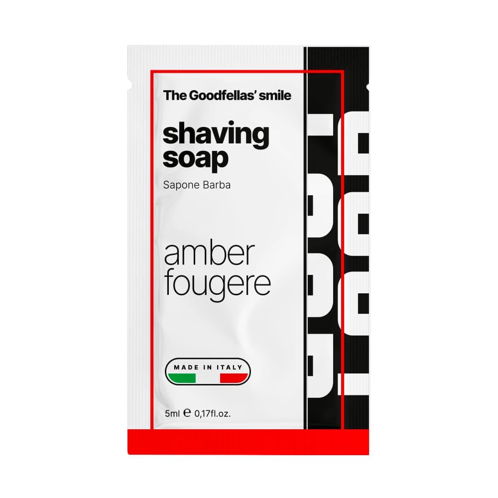 The Goodfellas' smile sample Amber Fougere AJ1 shaving soap 5ml