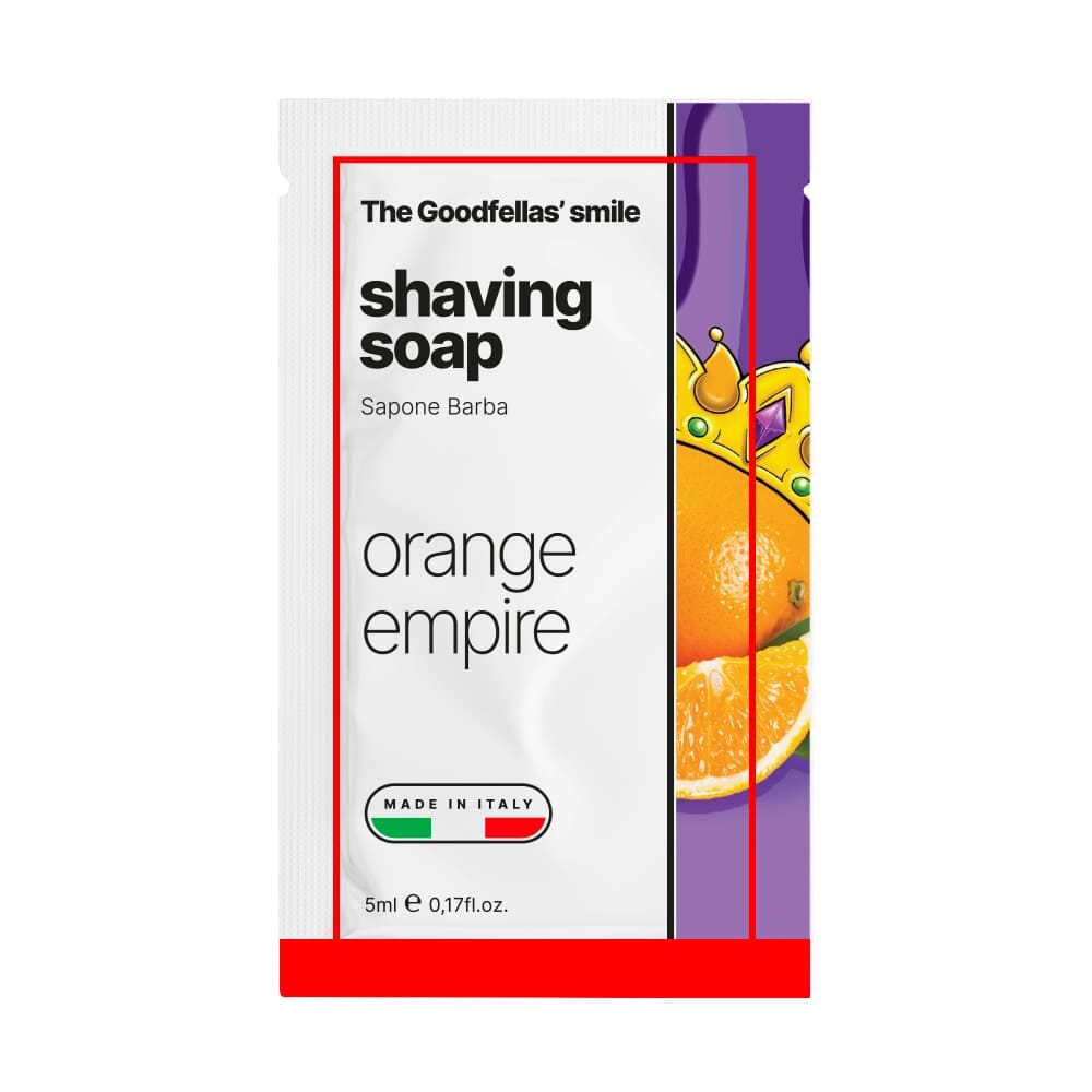 The Goodfellas' smile sample shaving soap Orange Empire AJ1 5ml
