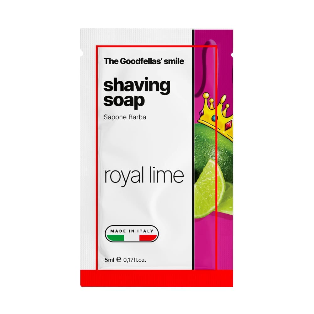 The Goodfellas' smile sample shaving soap Royal Lime AJ1 5ml