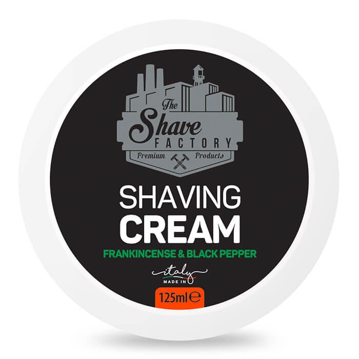 The Shave Factory shaving soap Frankincense & Black Pepper 125 ml