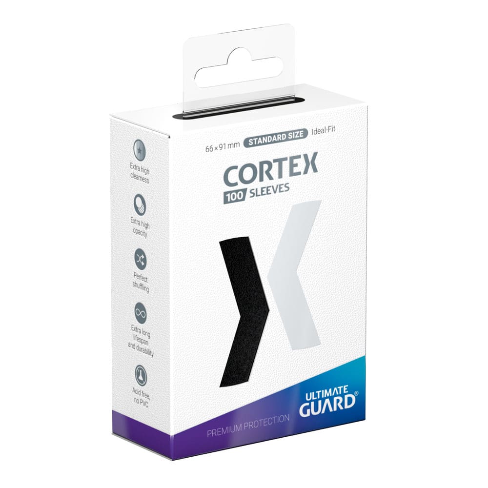 Ultimate Guard Cortex Nero Glossy Bustine protettive Standard 100 pezzi