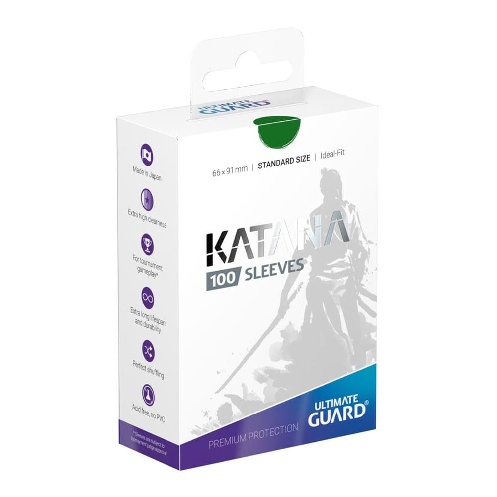 Ultimate Guard Katana Verde Bustine protettive Standard 100 pezzi