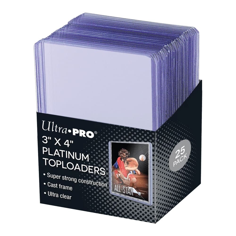 Ultra PRO Platinum Toploader 3 x 4 pollici 25 pezzi