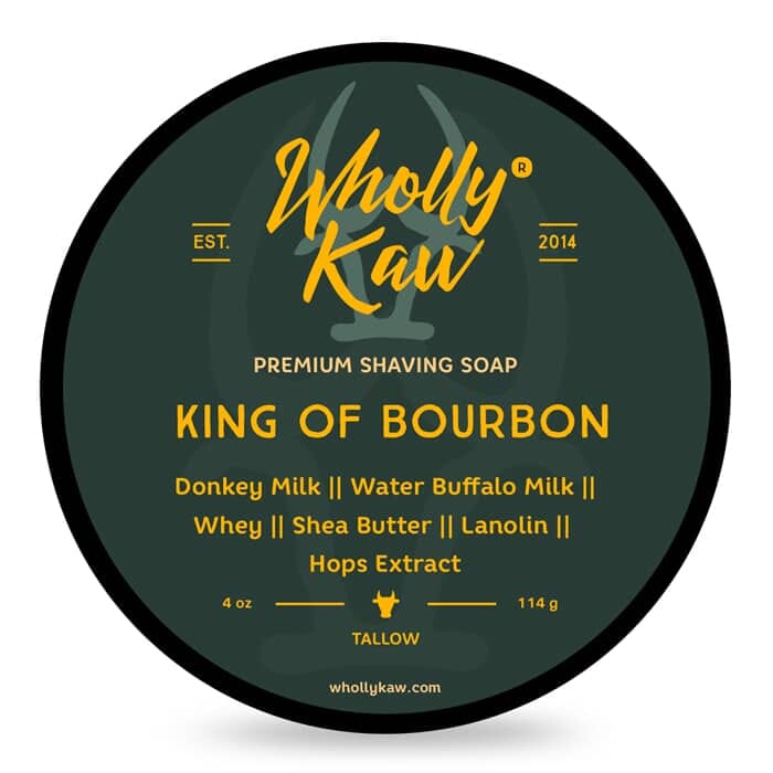 Wholly Kaw sapone da barba King of Bourbon 114gr